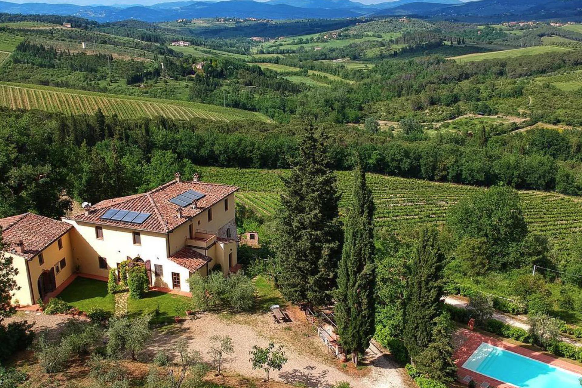 Gemütlicher Agriturismo Toskana Florenz Chianti-Gebiet, 4 Zimmer und 1 FeWo