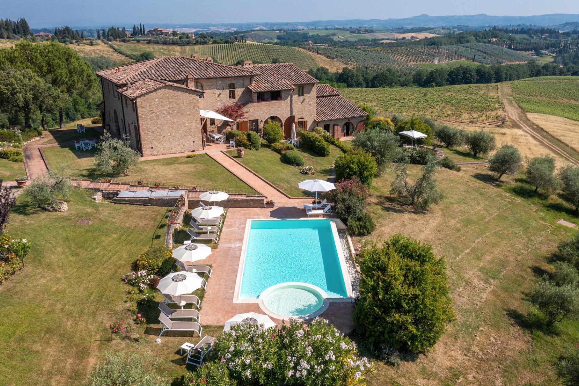 Luxus-Ferienwohnungen auf Weingut Toskana, bei San Gimignano