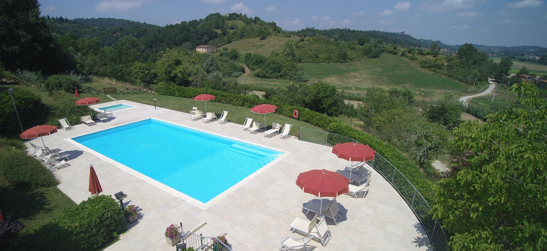 Agriturismo Toskana Ferienwohnungen für Familien mit großem Pool und Kinderbecken